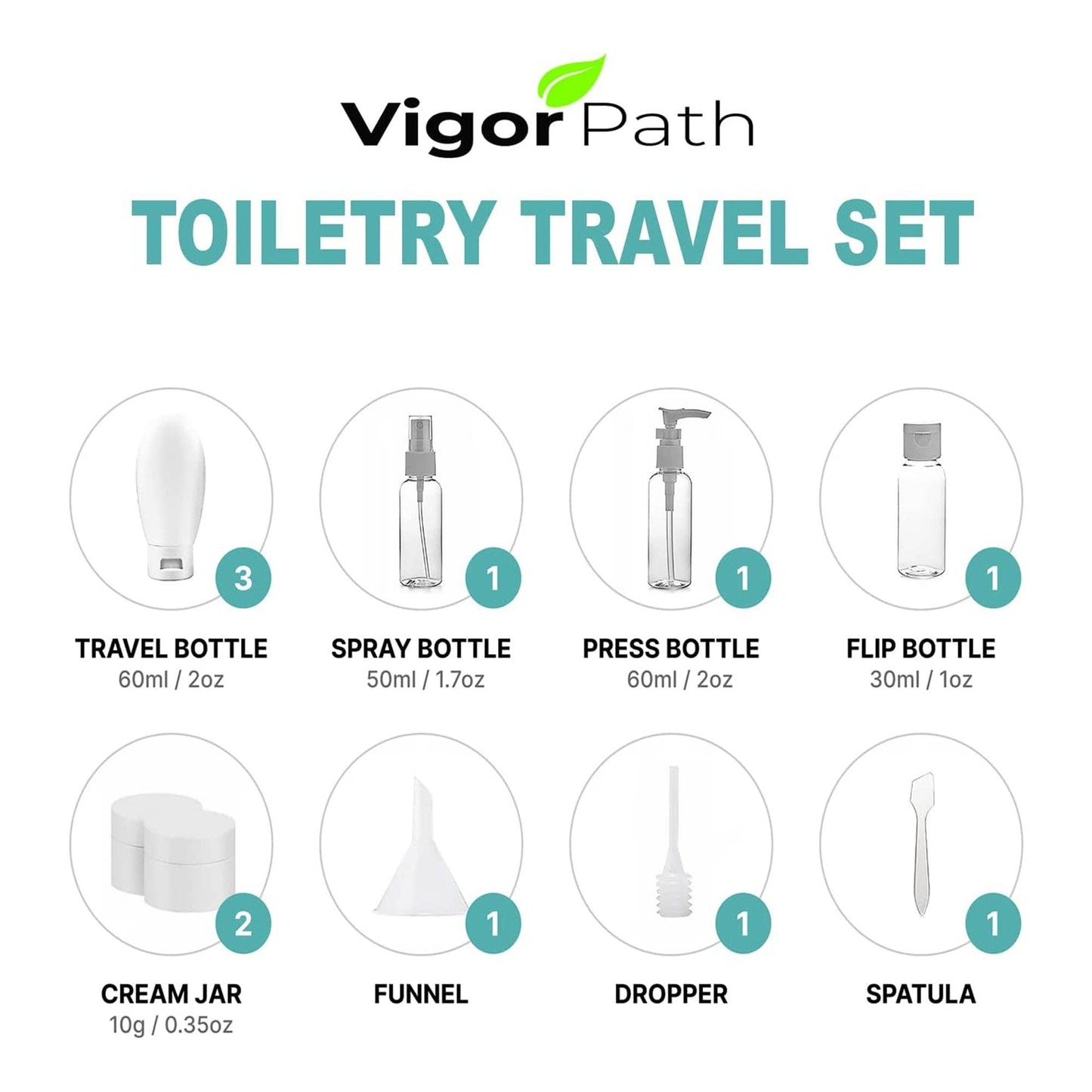 11-Piece Travel Bottle Set - Multicolor2