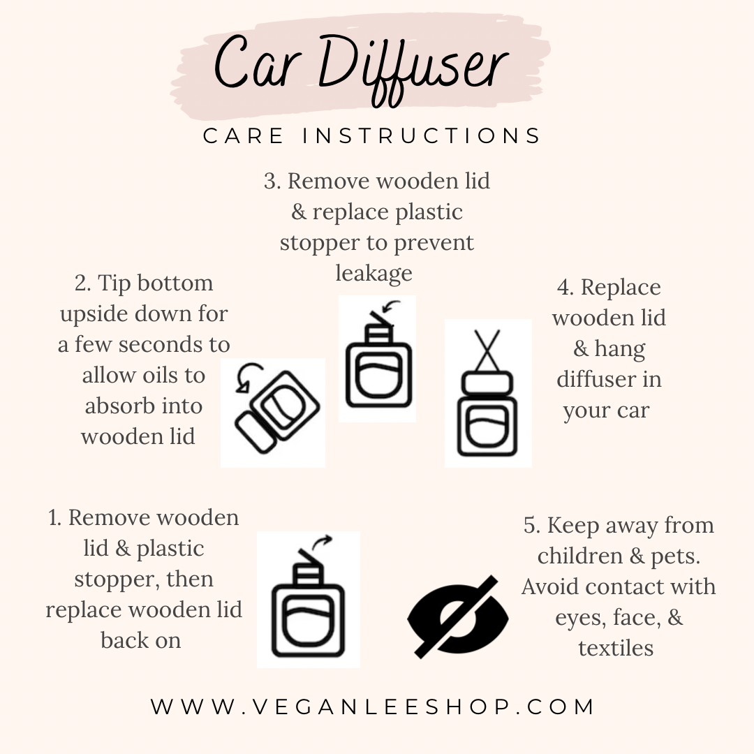 Confidence Essential Oil Car Diffuser Jasmine/Ylang/Rosemary