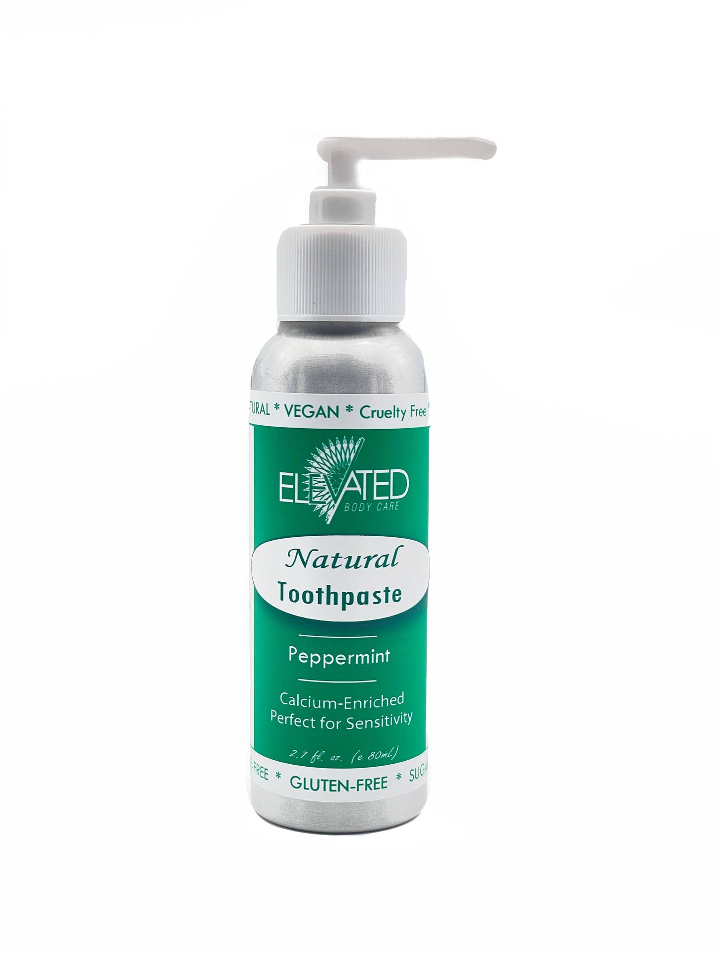 ELEVATED - Xylitol Natural Toothpaste - w/ PUMP