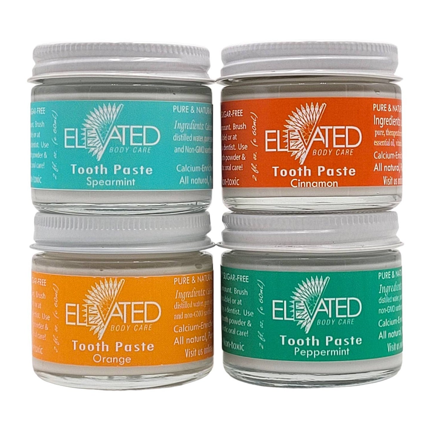 ELEVATED - Natural Toothpaste - Fluoride FREE - Glass Jar