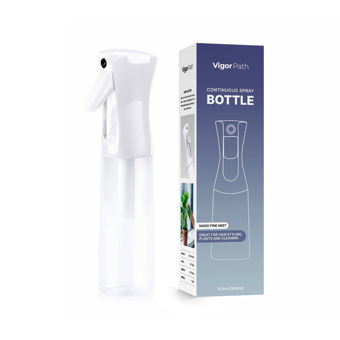Continuous Spray Bottle with Ultra Fine Mist