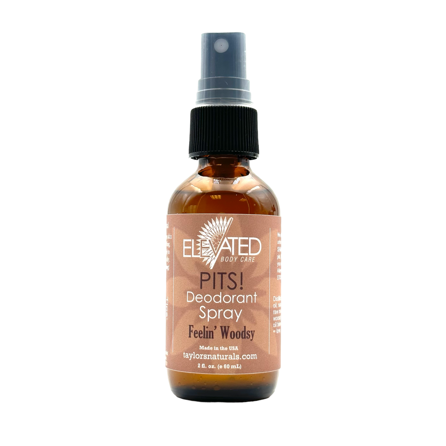 ELEVATED - PITS! Natural SPRAY Deodorant - 2oz or BULK