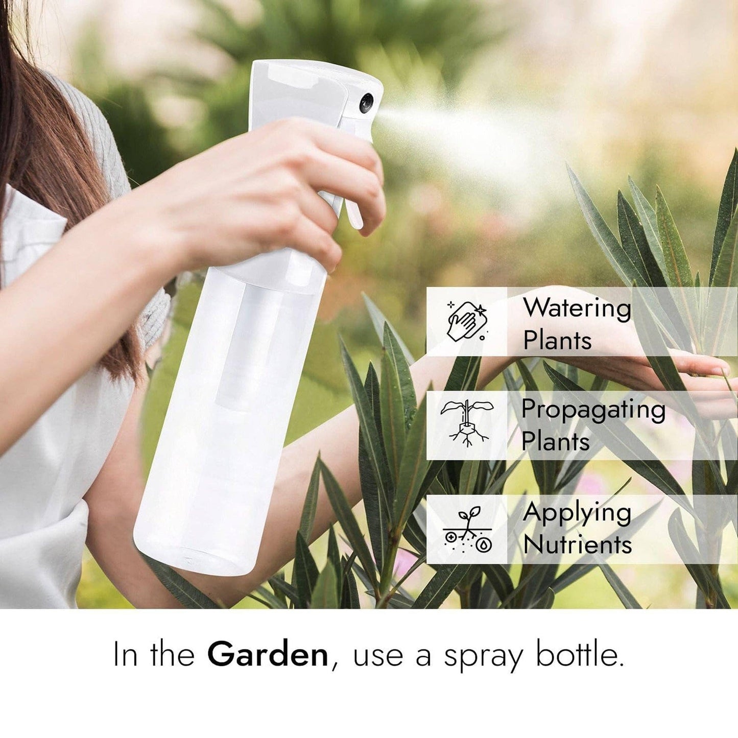 Continuous Spray Bottle with Ultra Fine Mist