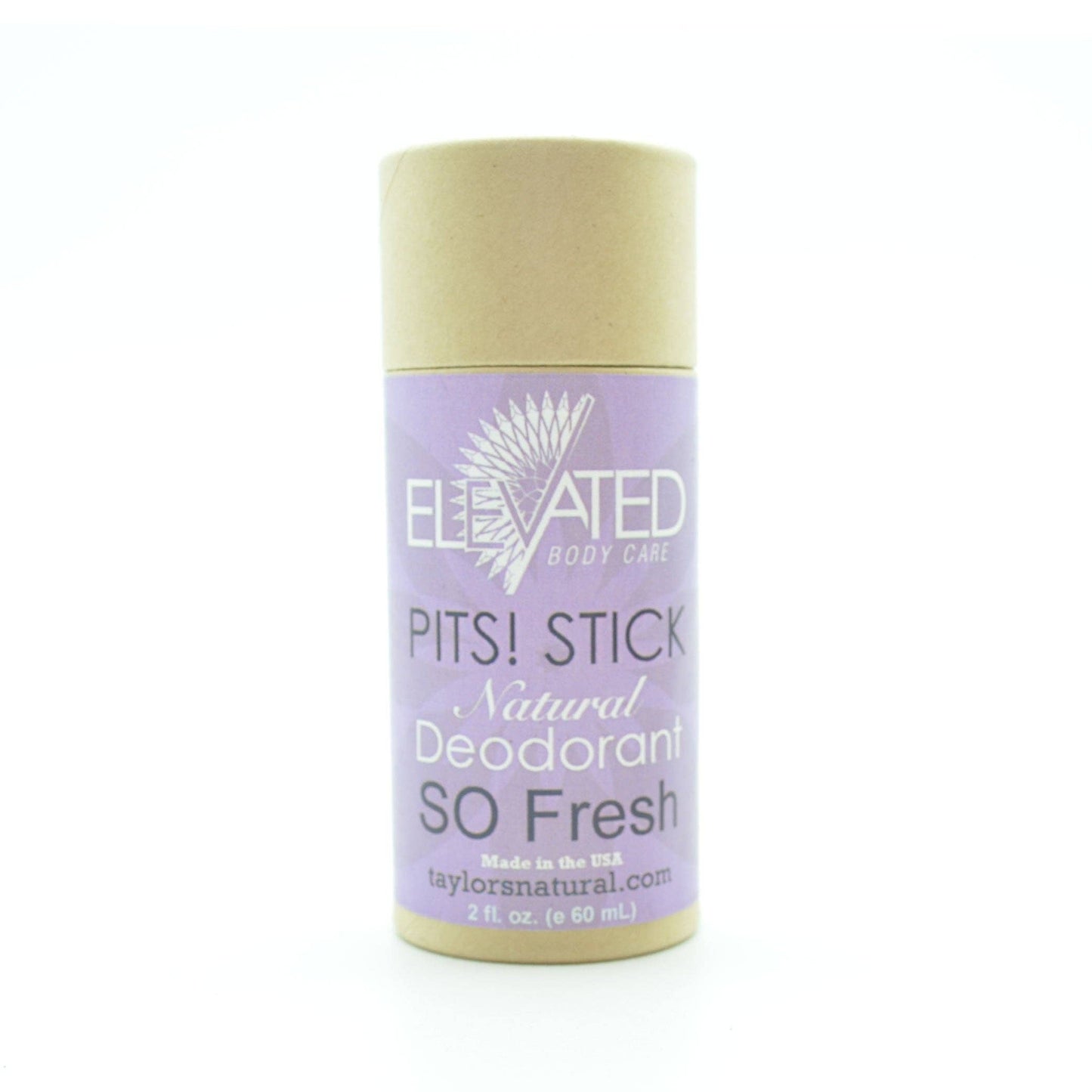 ELEVATED - PITS! STICK Natural Deodorant Eco-Tube - 2oz