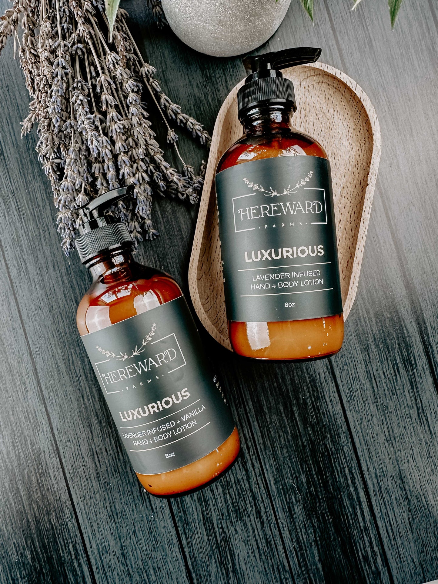 Luxurious Infused Lavender Hand + Body Lotion - Vanilla