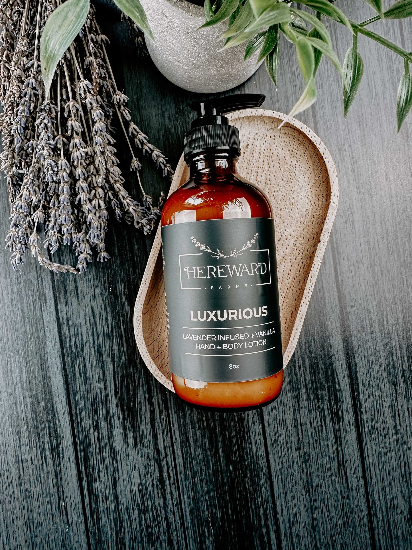 Luxurious Infused Lavender Hand + Body Lotion - Vanilla