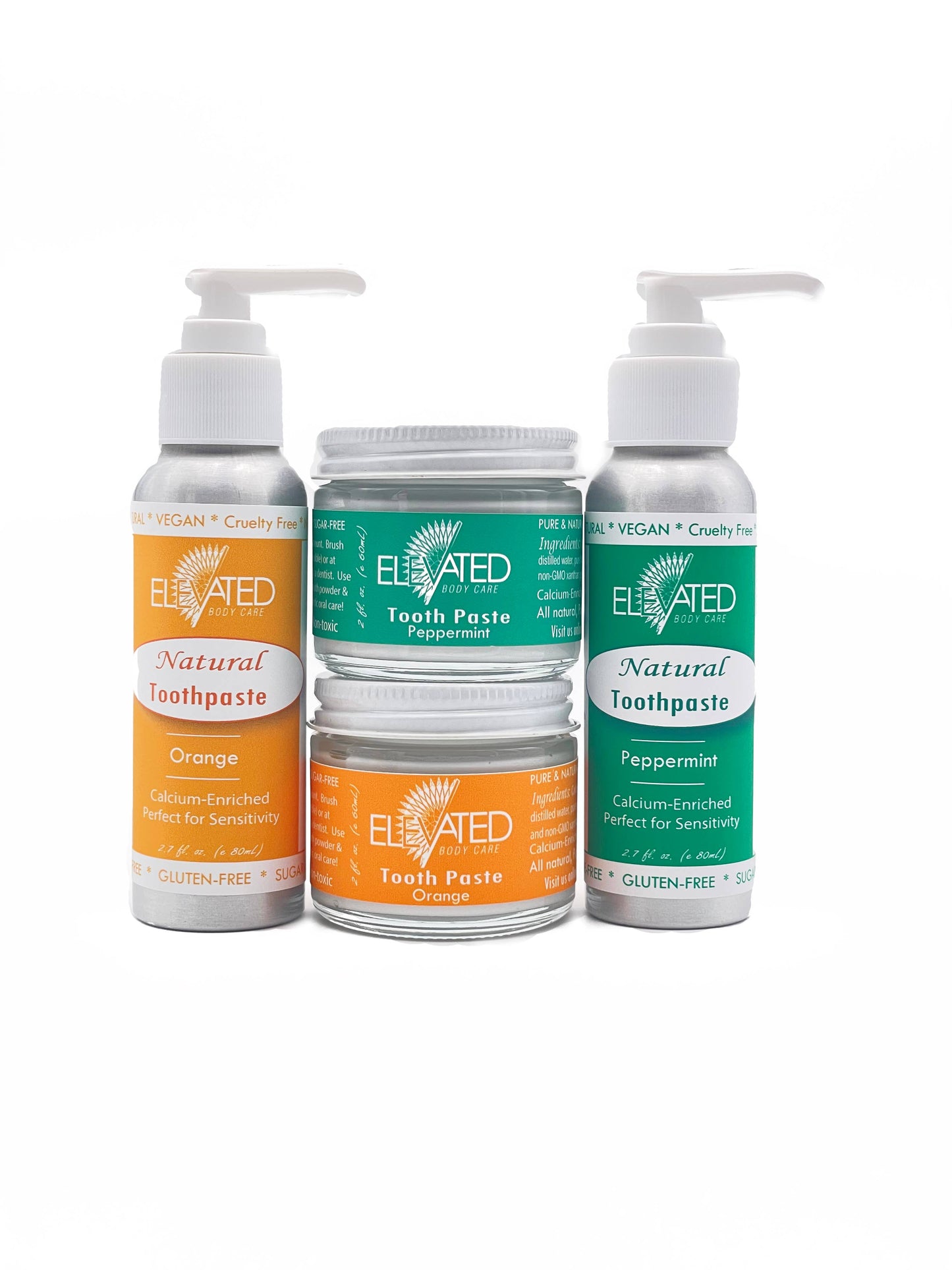 ELEVATED - Xylitol Natural Toothpaste - w/ PUMP