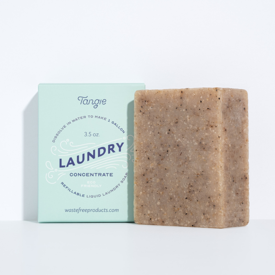 Packaged Laundry Bar by Tangie. Makes 1-gallon. zero waste