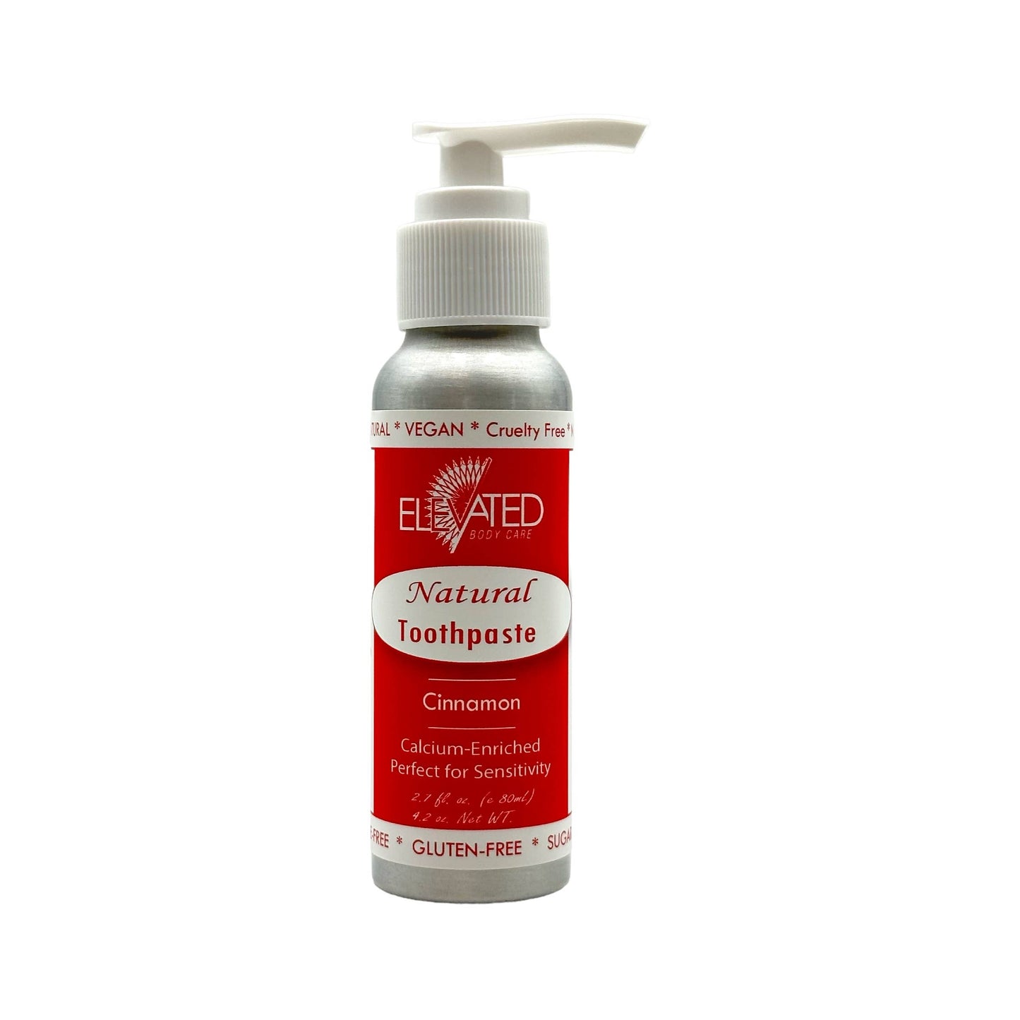 ELEVATED - Xylitol Natural Toothpaste - w/ PUMP