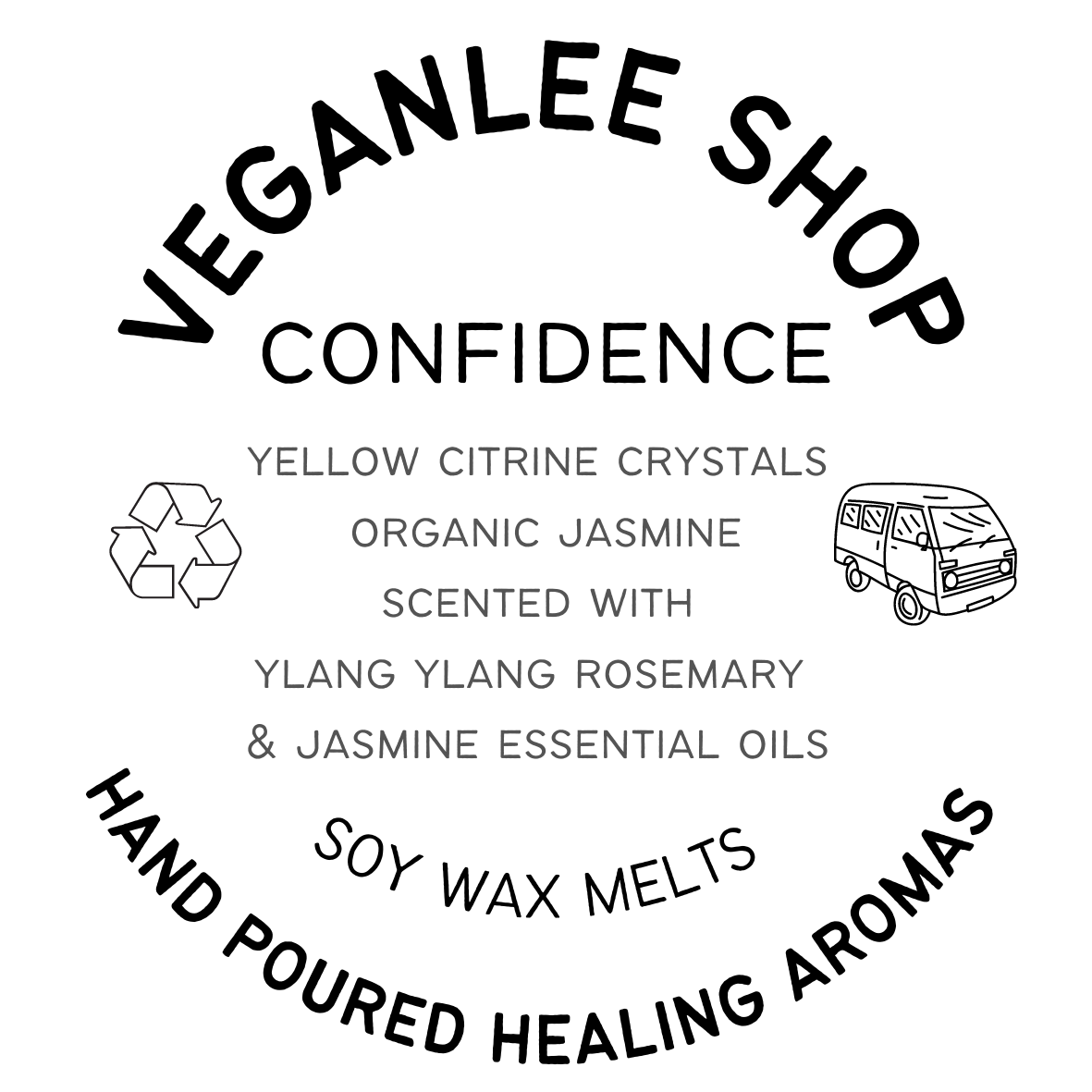 Confidence Essential Oil Soy Wax Melt Jasmine/Ylang/Rosemary