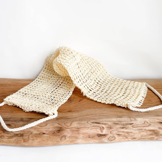 Sisal Bath Back Scrubber | Exfoliating Belt | Natural