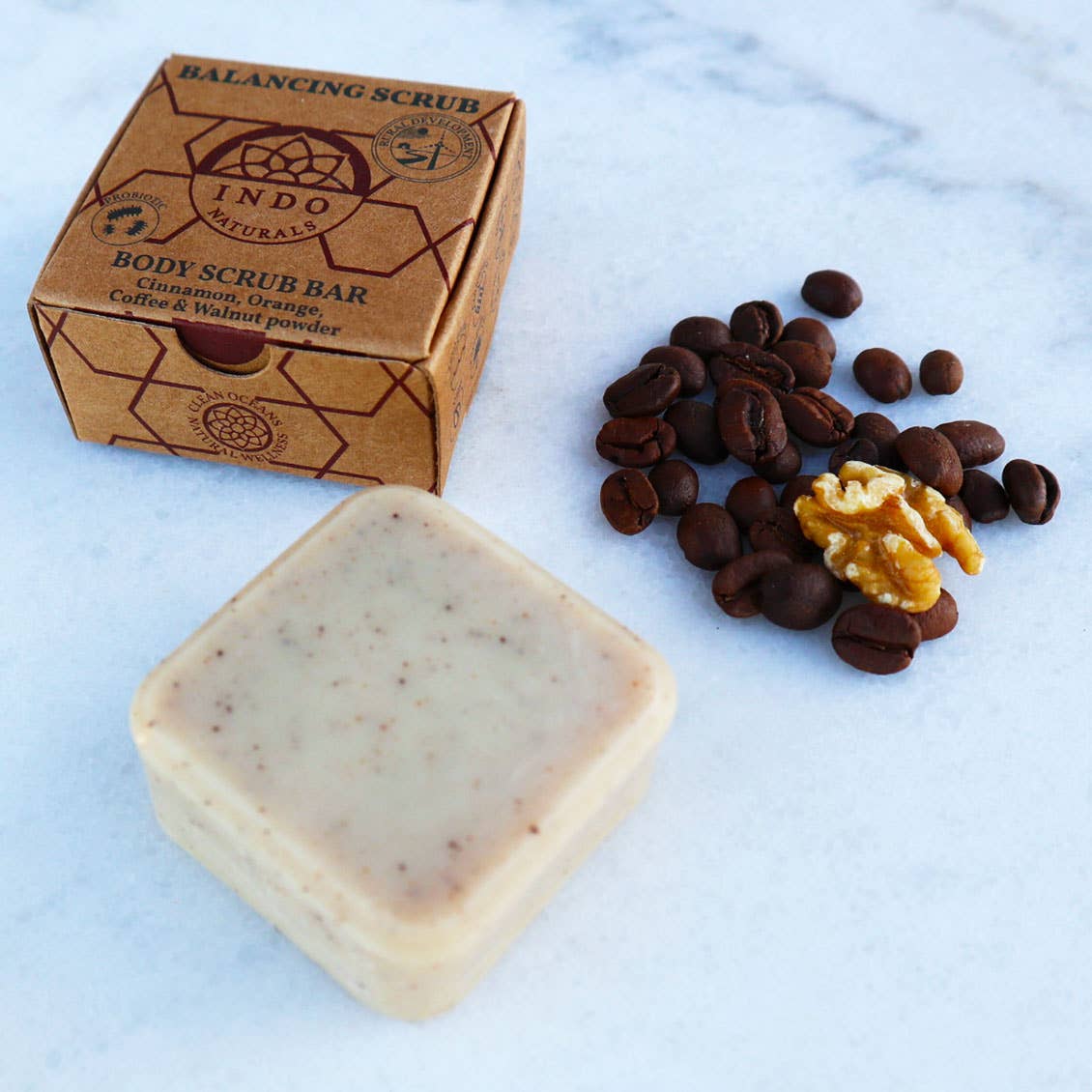 Balancing Scrub: probiotic body scrub wash bar