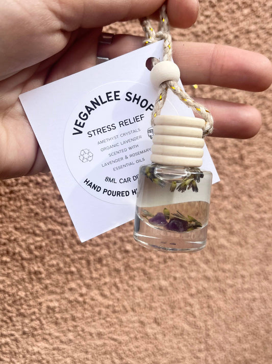 Stress Relief Car Diffuser Lavender/Rosemary Essential Oil