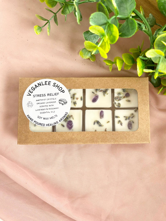 Stress Relief Soy Wax Melt Lavender/Rosemary Essential Oil