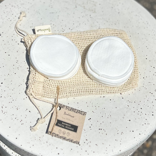 Set of 10 - Reusable Bamboo Cotton Facial Rounds| Bestseller
